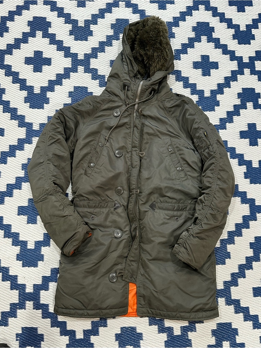 Alpha Industries Jacket N-3B Parka Extreme Cold Weather Men’s Small